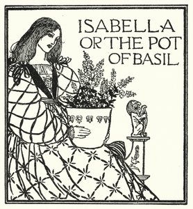 Illustration til digte af John Keats: Isabella or The Pot of Basil (litho)