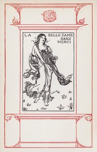 Illustration til digte af John Keats: La Belle Dame Sans Merci (litho) af Robert Anning Bell