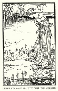 Illustration til digte af John Keats: Lamia (litho)