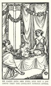 Illustration til digte af John Keats: Lamia (litho) af Robert Anning Bell