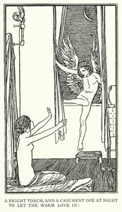 Illustration til digte af John Keats: Ode To Psyche (litho)
