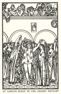 Illustration til digte af John Keats: The Eve of St Agnes (litho) af Robert Anning Bell