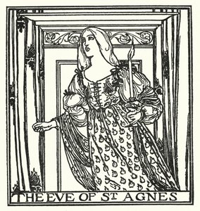 Illustration til digte af John Keats: The Eve of St Agnes (litografi) af Robert Anning Bell