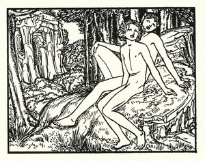 Shelley: Prometheus Unbound (litografi) af Robert Anning Bell