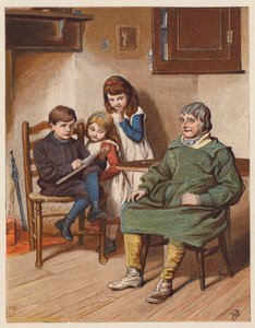 Bertie skitserede flittigt (farvelitografi) af Robert Barnes