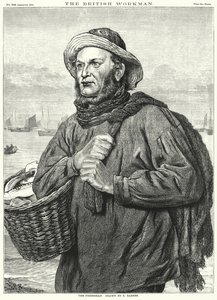 Fiskeren (gravering) af Robert Barnes