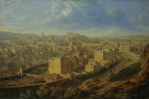Edinburgh fra Calton Hill af Robert Batty