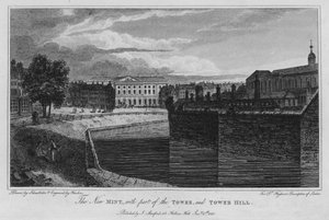 The New Mint, med en del af Tower, og Tower Hill (gravering)