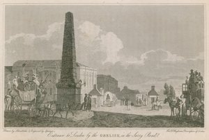 Indgangen til London ved obelisken i Surrey Road af Robert Blemell Schnebbelie