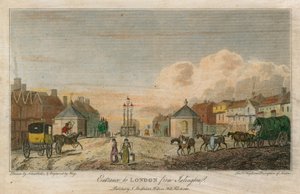 Indgang til London fra Islington af Robert Blemell Schnebbelie