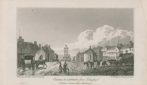 Indgang til London fra Islington af Robert Blemell Schnebbelie