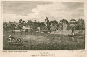 Fulham Church, London af Robert Blemell Schnebbelie