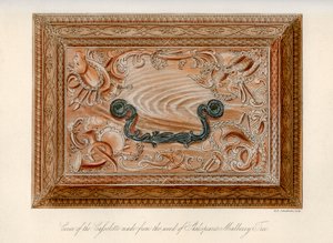 Udskåret cassolette lavet af træet fra Shakespeares morbærtræ, c1700-tallet, 1840
