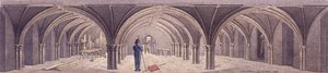 Guildhall Crypt, London, 1821 af Robert Blemmell Schnebbelie