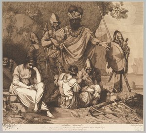Soldaters begravelse fra en soldats liv og død, 1. maj 1781.
