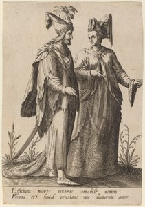 De påvirker en hustrus manerer..., 1597.