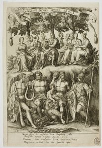 Parnassus, plade 4 fra Parnassus Biceps af Robert Boissard