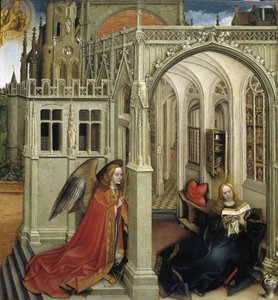 Bebudelsen, 1418-1419 af Robert Campin