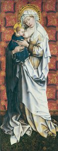 Flémalle-panelerne: Jomfru, der dier barnet af Robert Campin