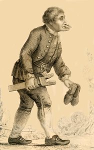 Old Boots, en velkendt karakter på Rippon i Yorkshire, 1821.