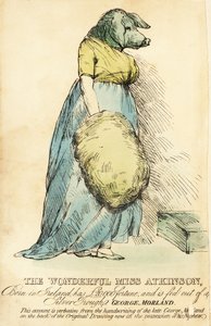 The Pig-Faced Lady, berømt i London omkring 1815.