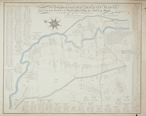 Et nyt og korrekt kort over Hackney Marsh, 1745