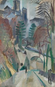 Landskab af Laon, 1912. af Robert Delaunay