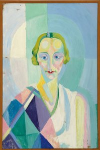 Portræt af Madame Heim af Robert Delaunay