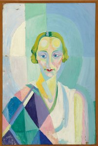 Portræt af Madame Heim af Robert Delaunay