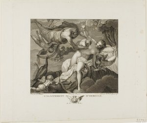 The Suckling of Hercules, plade to fra La Galerie du Palais Royal, bind II af Robert Delaunay