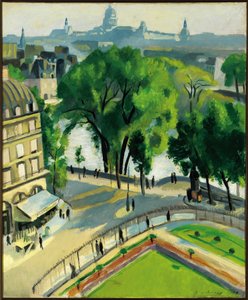 Udsigt over Quai du Louvre af Robert Delaunay