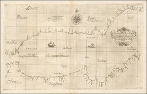 1646-kort over det vestlige Middelhav og Gibraltar af Robert Dudley af Robert Dudley