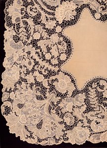 Lommetørklæde af Lace of Irish Manufacture, 1863. af Robert Dudley