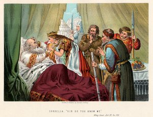 Scene fra Shakespeares Kong Lear, c1858 af Robert Dudley