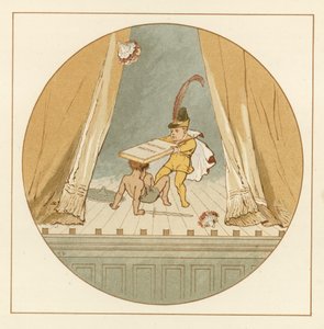 To små børn kæmper på scenen af Robert Dudley