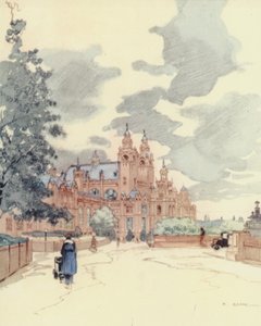 Glasgow: The Art Galleries (farvelitografi)
