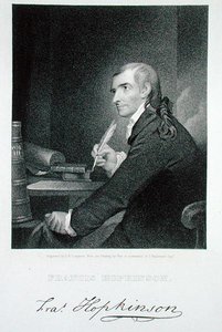 Francis Hopkinson (1738-91) graveret af James Barton Longacre (1794-1869) (gravering) af Robert Edge (after) Pine