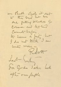 Faksimile af besked til offentligheden, 29. marts 1912, 1913