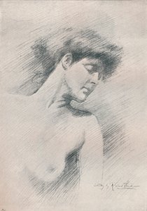 Kvindestudie, c1895, 1897