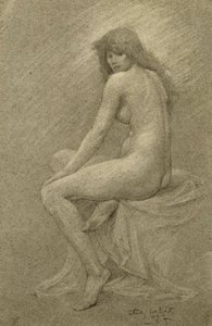 Study for Lilith, ca. 1900 (kridt på papir)