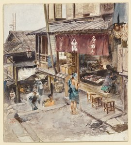 En gade i Ikao, Japan, III af Robert Frederick Blum