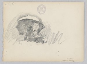Kunstner skitserer udenfor af Robert Frederick Blum