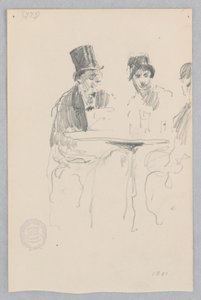 Caféscene af Robert Frederick Blum