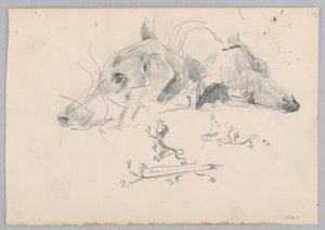 Hund og løve af Robert Frederick Blum