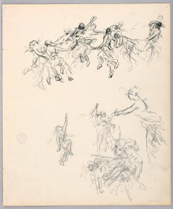 Tegning, Dansende figurer, 1882-83 af Robert Frederick Blum