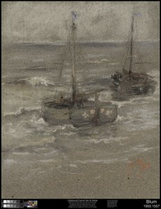 Fishing Boats at Anchor, 1884dani af Robert Frederick Blum