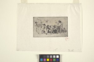 Mænd og æsler, Rom (blæk) af Robert Frederick Blum