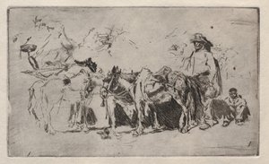 Mænd og æsler, Rom af Robert Frederick Blum