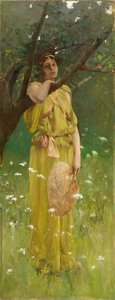 Reverie, ca. 1883-1884 (olie på lærred) af Robert Frederick Blum