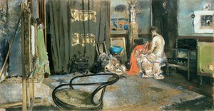 Robert F. Blums atelier af Robert Frederick Blum